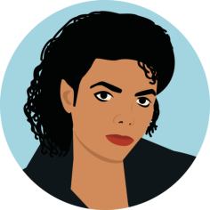 Michael Jackson Svg Line Art, Free Vectors File